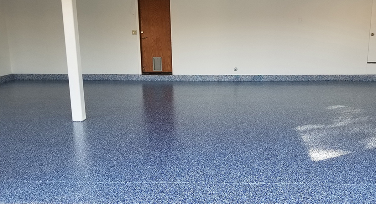 Brand new epoxy flooring job done on a residential garage in Ventura County.